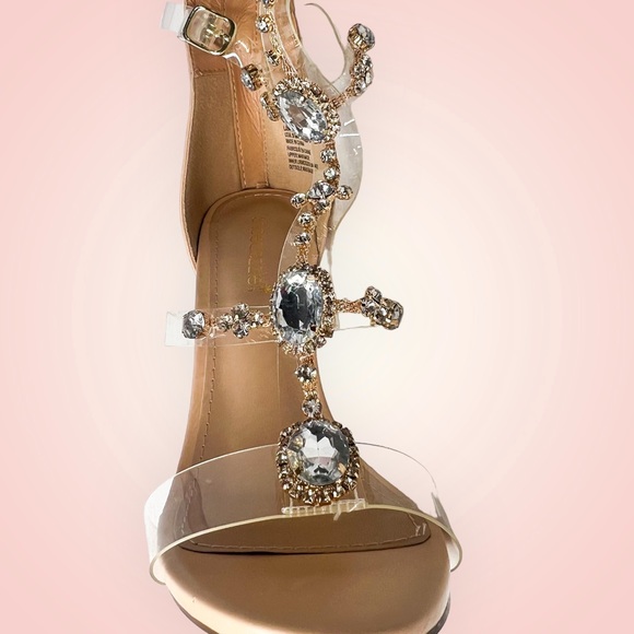 New Christine Quinn x Shoedazzle knee high crystal gladiator sandals (Sz 8.5) - Picture 10 of 11